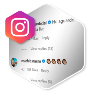 Comprar comentários para Instagram