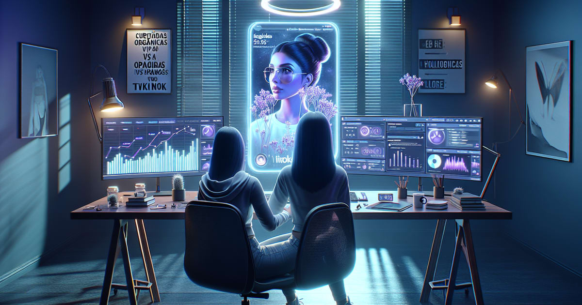 curtidas orgânicas vs pagas no TikTok